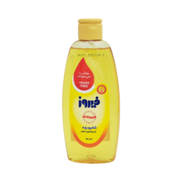 شامپو بچه حاوی گلیسیرین برای کمک به حفظ رطوبت پوست و موی سر200میل فیروز