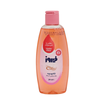 شامپو بچه حاوی ویتامینe و b5 برای تقویت پوست سر و طراوت و نرمی تار مو فیروز 