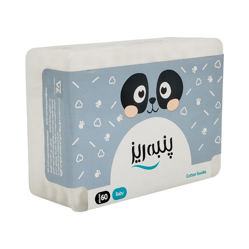 گوش پاک کن نوزادی 60 عددی پنبه ریز