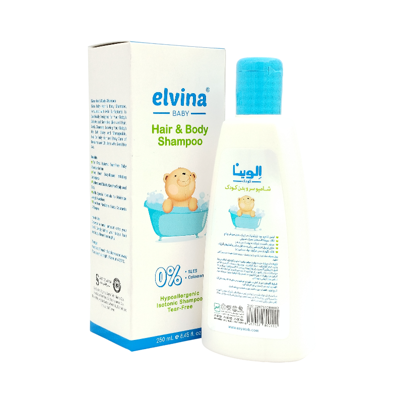 شامپو سر و بدن كودک الوينا 