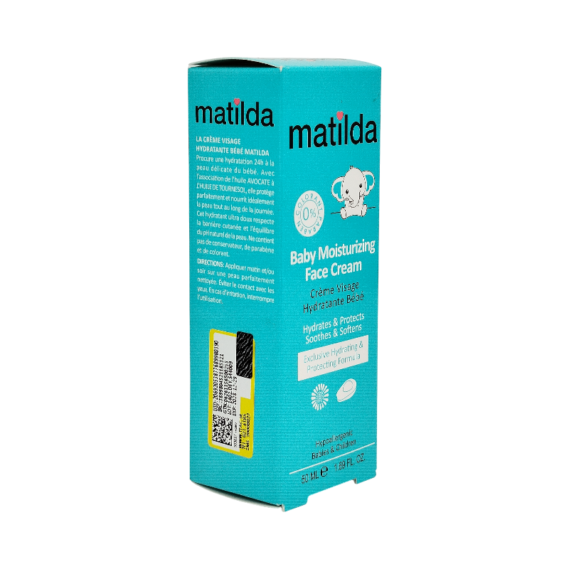 کرم مرطوب کننده صورت کودک 50 میل ماتیلدا