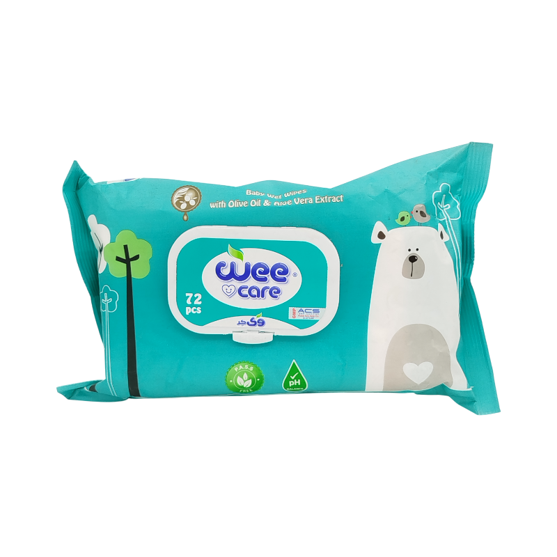 دستمال مرطوب کودک 72 عددی ویکر