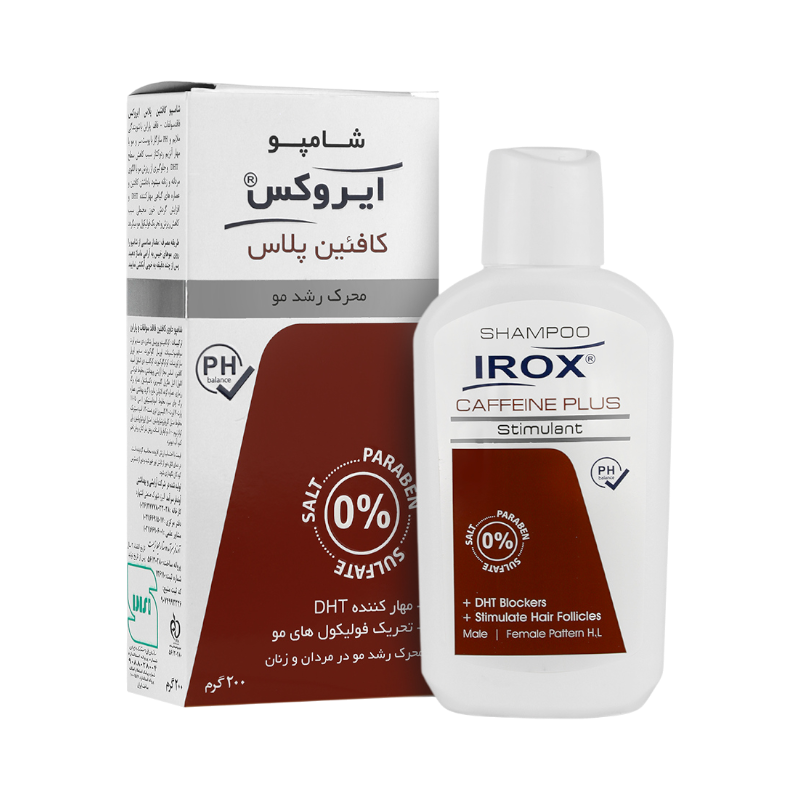 	شامپو کافئین پلاس 200 گرم ایروکس