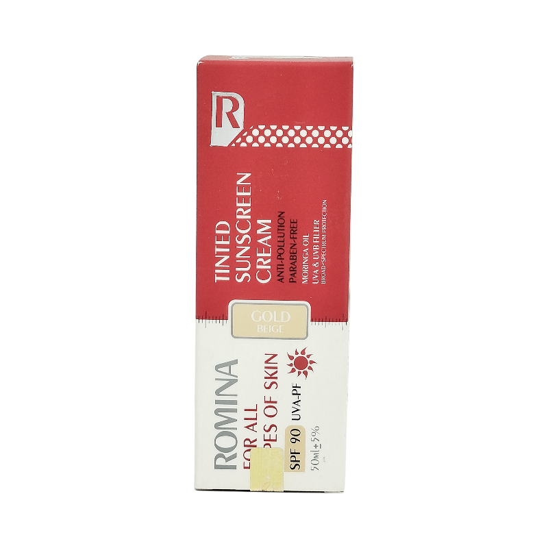 کرم ضد آفتاب رنگی رومینا spf 90 (رنگ روشن)