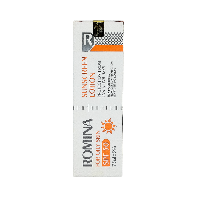 لوسیون ضد آفتاب مناسب پوست چرب spf 50 رومینا