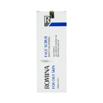 اسکراب صورت مناسب پوست های چرب و جوش دار رومینا