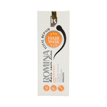 ماسک مو مغذی با آبکشی مناسب موهای خشک و آسیب دیده رومینا