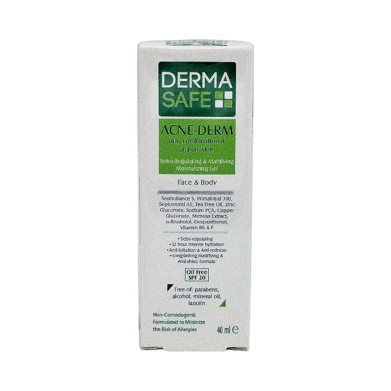 ژل مرطوب کننده پوست چرب درماسیف 