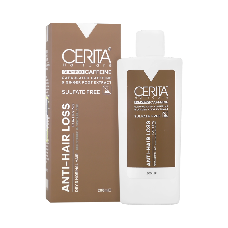 شامپو کافئین بدون سولفات موی خشک سریتا 