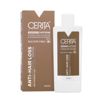 شامپو کافئین بدون سولفات موی خشک سریتا 