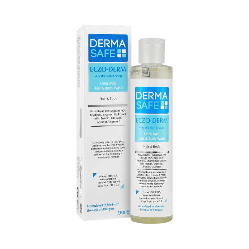 شامپو سر و بدن پوست های بسیار خشک درماسیف