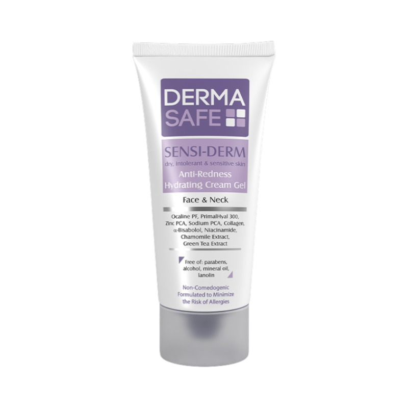 کرم ژل مرطوب کننده مناسب پوست خشک مستعد به قرمزی درماسیف