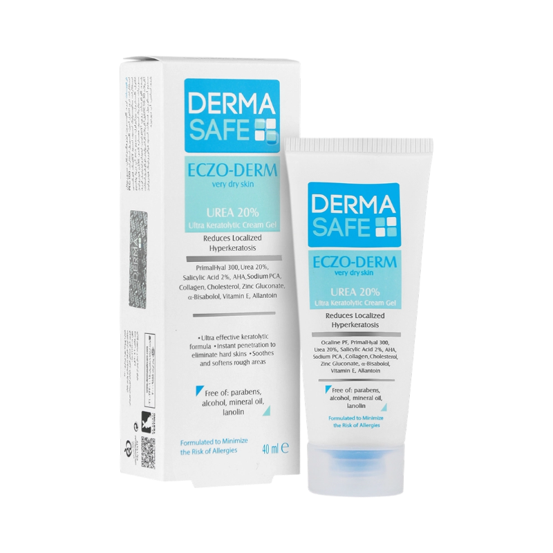 کرم ژل حاوی اوره 20% پوست های خشک درماسیف