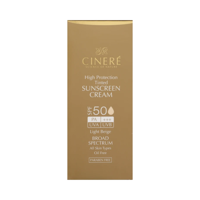 کرم ضد آفتاب رنگی سینره spf 50 (بژ روشن)