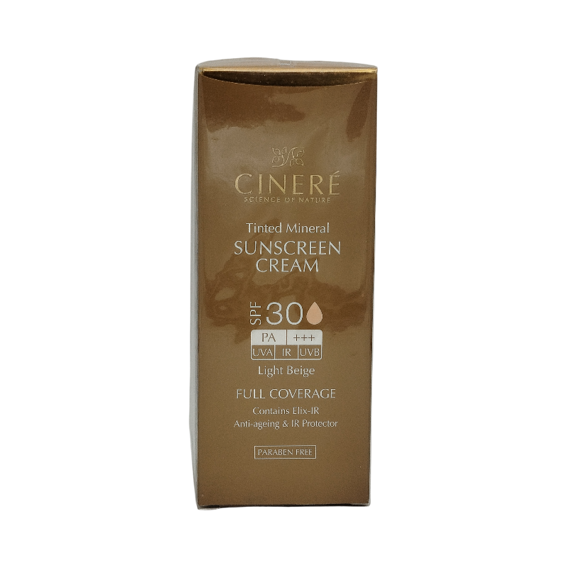 کرم ضد آفتاب رنگی سینره spf 30 (بژ روشن)
