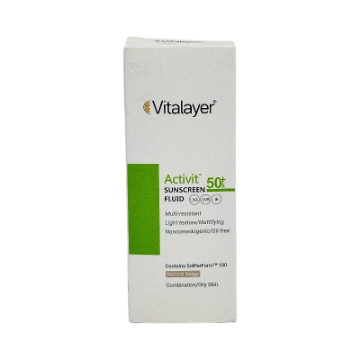 فلوئید ضد آفتاب اکتی ویت ویتالیر SPF50 پوست چرب 50 میلی لیتر