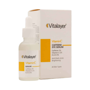 سرم دور چشم کافئین و ویتامین سی ویتالیر
